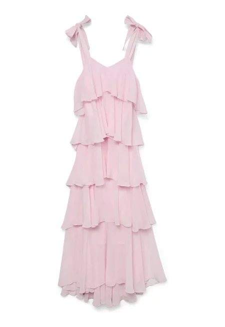 Дамска рокля  10331377 - Полиестер - L INTL - Розов