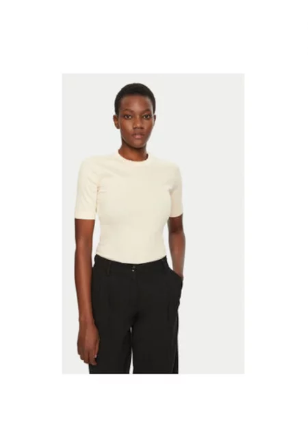 Дамска тениска -  305031471 - Органичен памук - Бежов