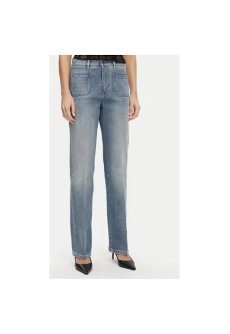 Дамски дънки -  305315571 - Памук - Син - Син