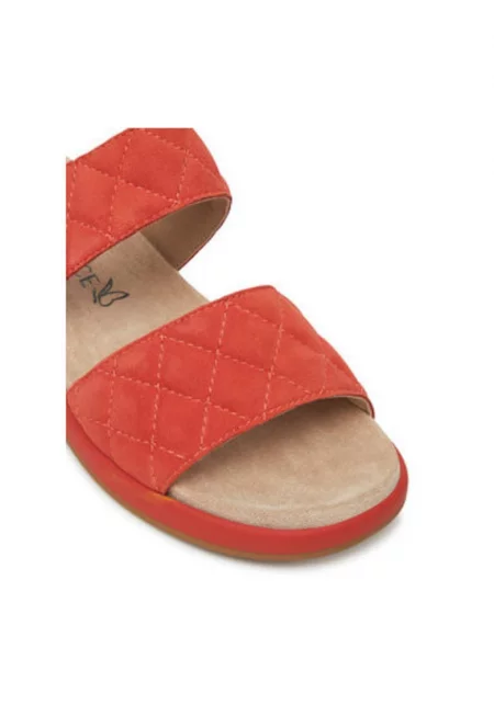 Дамски джапанки - 9-27204-44 -  Естествена кожа - Оранжев