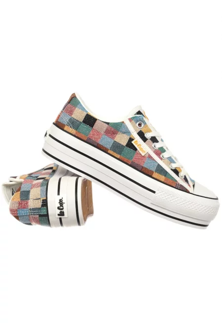 Дамски обувки  синтетика/текстил - с декоративен елемент - многоцветни