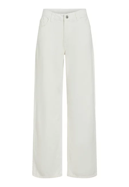 Дамски панталон  14105535 - Памук - Бял - Бял