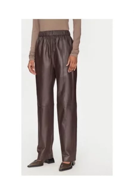 Дамски панталон - втори ден - синтетичен - кафяв -