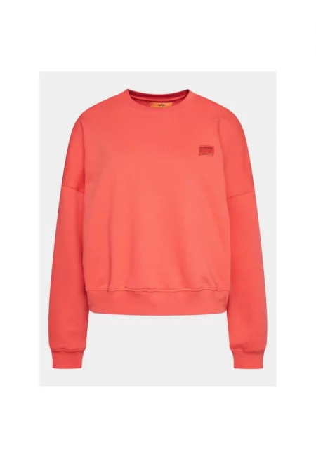 Дамски спортен суичър -  861742 - Червен - Памук