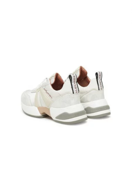 Дамски спортни обувки - ASBBMBW -  Текстил - Бял