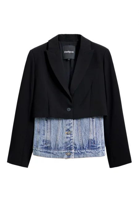 Дамско яке  25SWEW28 - Полиестер - Черно