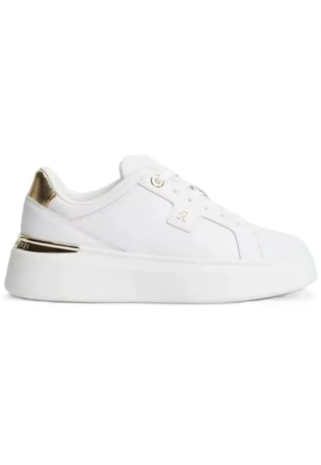 Данешки спортни обувки -  Th Platform Chic Sneaker - Естествена кожа - Бял - Бял