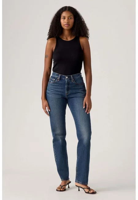 Дънки деграде с висока талия