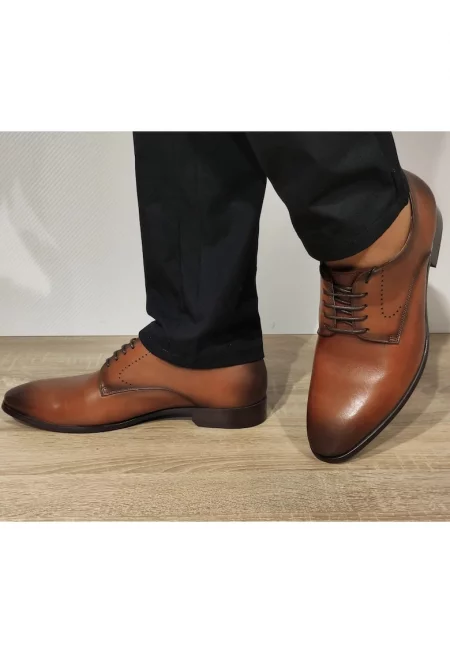 Елегантни мъжки обувки  Vs161-05 Brown - Floral Brown