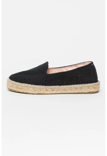 Еспадрили с юта - Черен