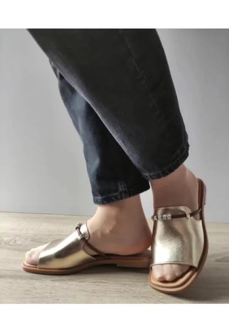 Ежедневни дамски сабо  460016F 12-N Златни - Златист