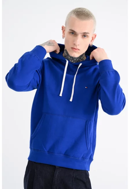 Худи с джоб кенгуру - Кралско Синьо