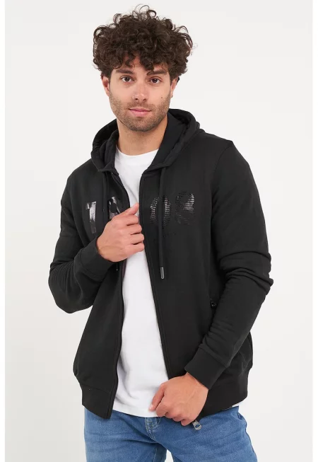 Худи с цип и дълги ръкави