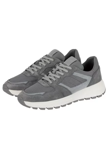 Joop - Спортни обувки Misto New Hannis с велур - Tъмносив