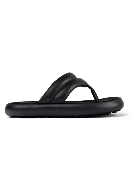 Капитонирани кожени чехли Pelotas Flota 26915 - Черен