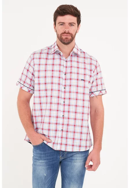 Карирана риза с къси ръкави