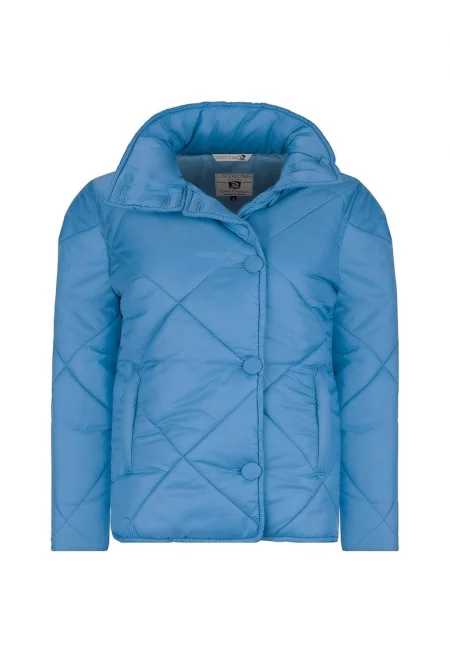 Късо зимно яке с висока яка