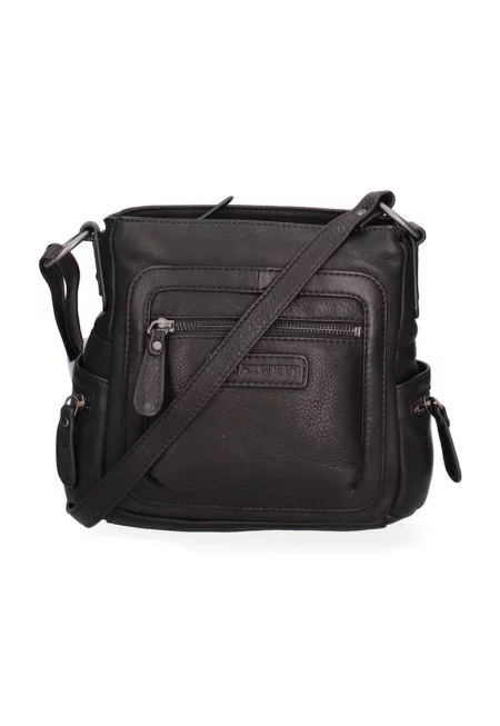 Кожена чанта 32599 - Черен