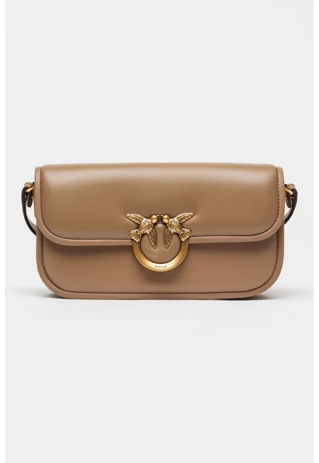 Кожена чанта през рамо Love