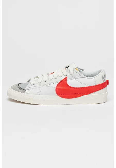 Кожени спортни обувки Blazer Low '77 с лого - Червен/Бял/Сив