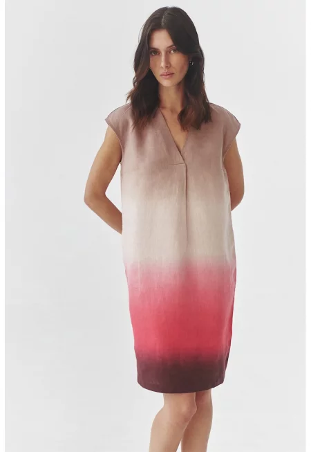 Ленена рокля Awitalia с батик