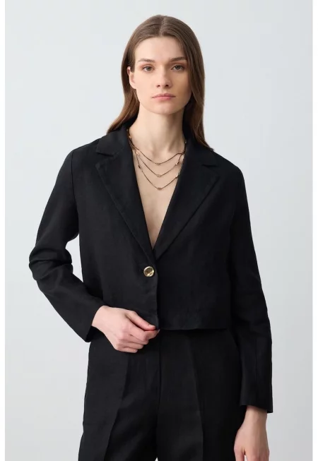 Ленено сако - Черен