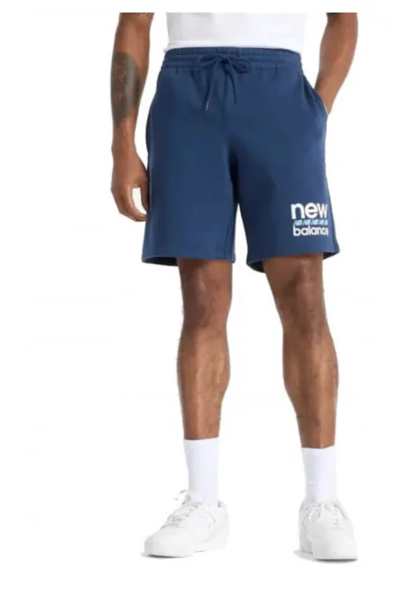 Logo Printed Unie Short Pants - Син