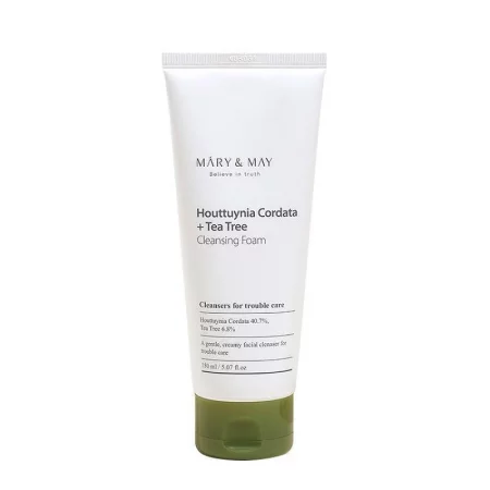 Mary and May Houttuynia Cordata + Tea Tree Cleansing Foam почистваща пяна за лице с хутиния и чаено дърво