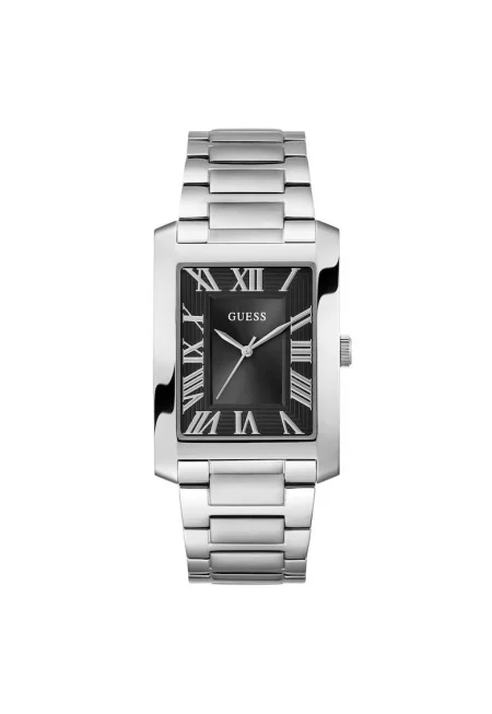 Мъжки часовник  GW0896G1 - кварцов - 34 мм - черен - сребриста стоманена каишка