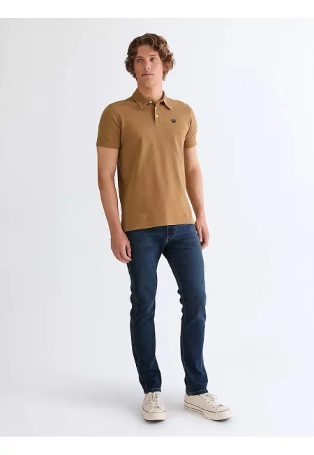 Мъжки дънки -  Larston - Slim Fit - ниска талия - 5 джоба - дълги - цип - памук - син - Син