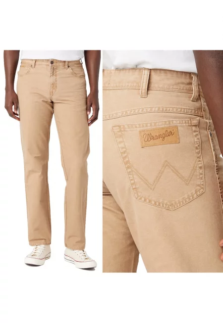 Мъжки панталони - Wrangler  модел 821 - прави - бежови - W32 L34
