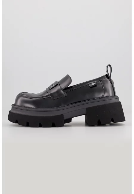 Мокасини Mave с лого - Черен