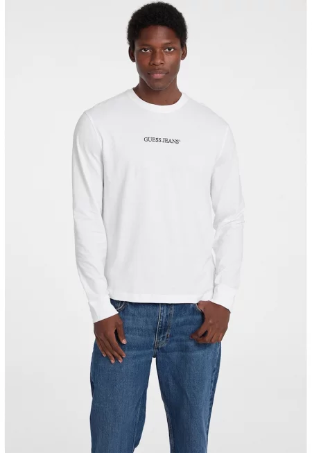 Памучна блуза с бродирано лого