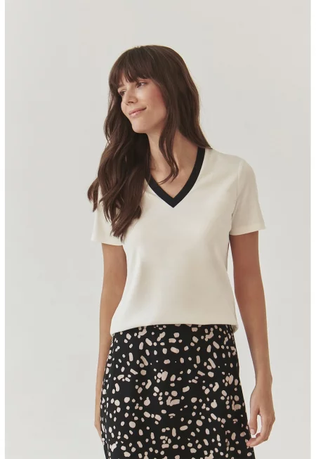 Памучна тениска с шпиц Salema