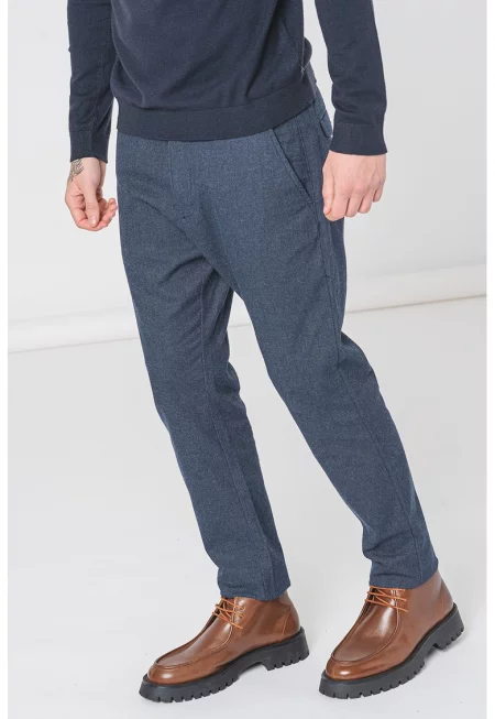 Панталон със стандартна кройка - Тъмносин