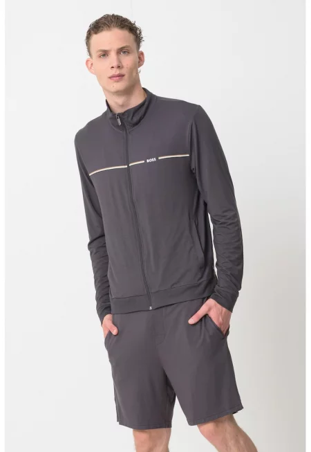 Пижама с цип - Tъмносив