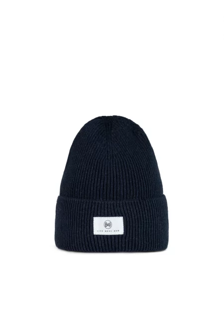 Плетена шапка  тъмно син цвят - за възрастни - универсален размер
