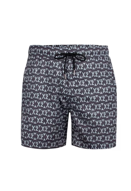 Плувни шорти Sea Shey 28985 с лого - Тъмносин