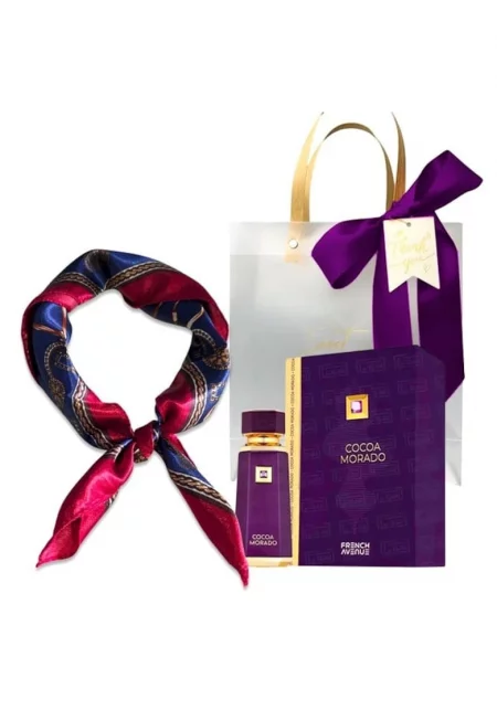 Подаръчен комплект  Cocoa Morado - парфюмна вода - унисекс - 100 мл + сатенен шал
