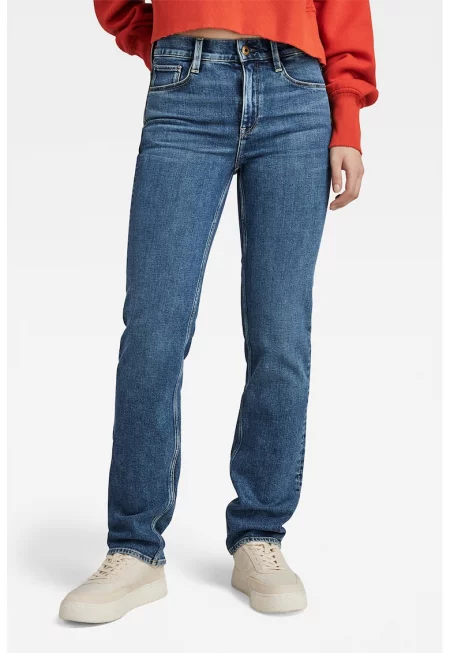 Прави дънки Strace - Син меланж