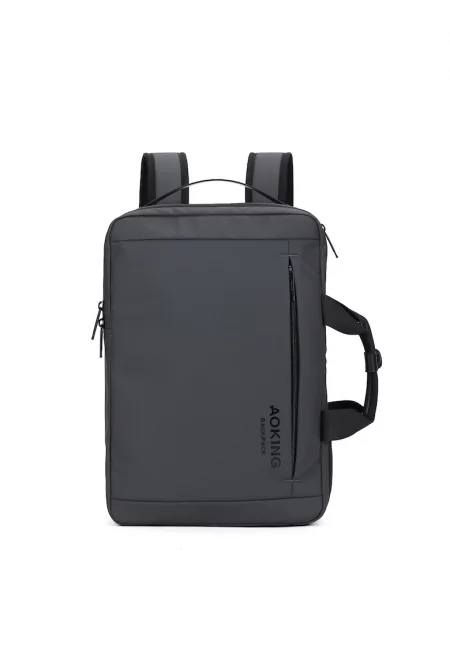 Раница с цип - Сив