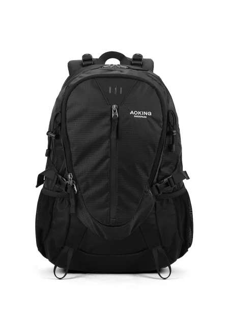 Раница с външни джобове - Черен