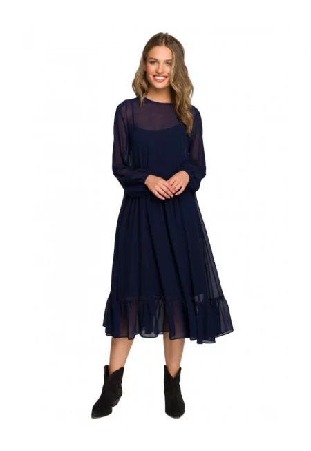 Рокля -  полиестер - черен 1