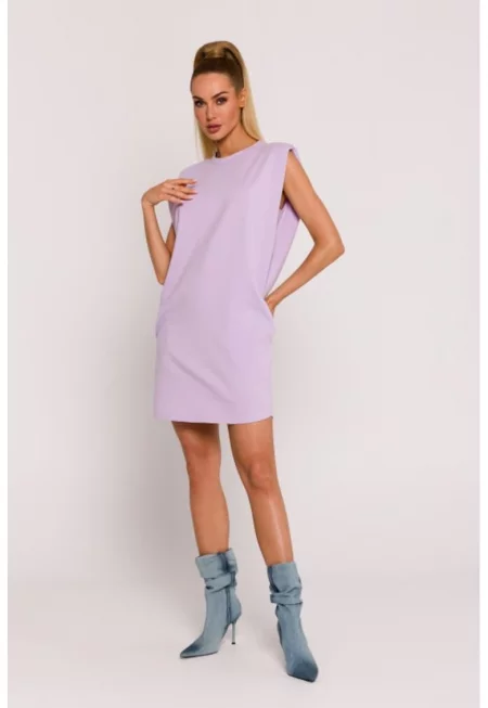 Рокля с подплънки  Мини - Виолетов