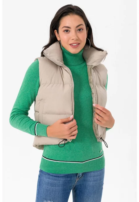 Скъсен капитониран елек Berangaria с вата