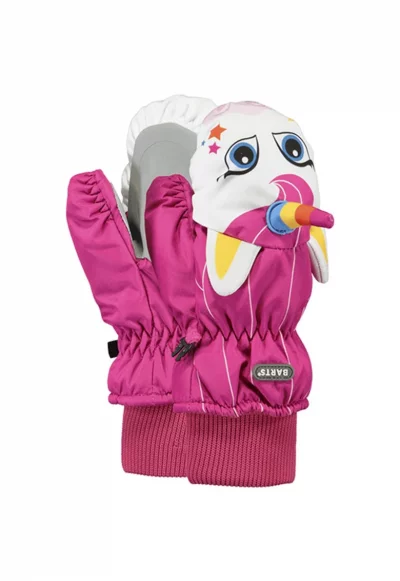 Ски ръкавици  Nylon Mitts 3D - За деца - Размер - Фуксия