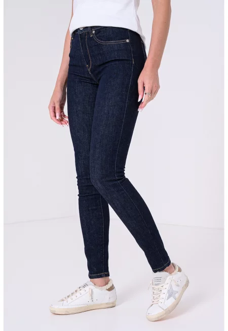 Скини дънки Como с миди талия - Ултрамарин синьо