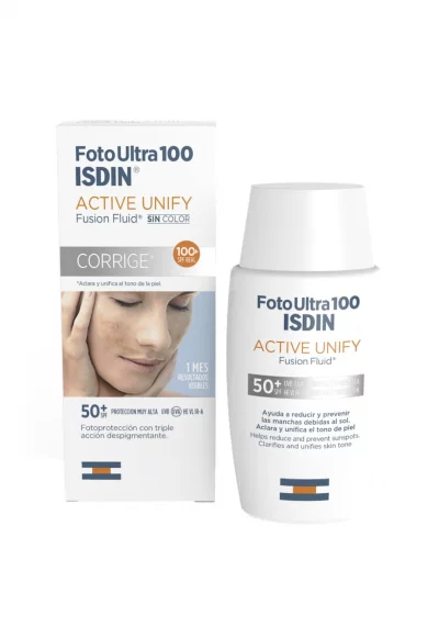 Слънцезащитен флуид  Fotoultra Active Unify 100+ - SPF50+ - С тройно депигментационно действие - 50 мл