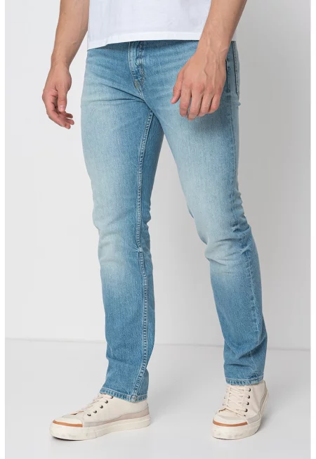 Слим дънки деграде - Светлосин меланж