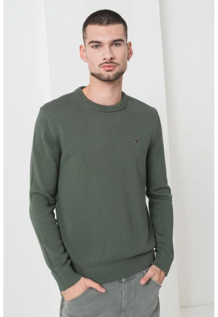 Слим пуловер от органичен памук